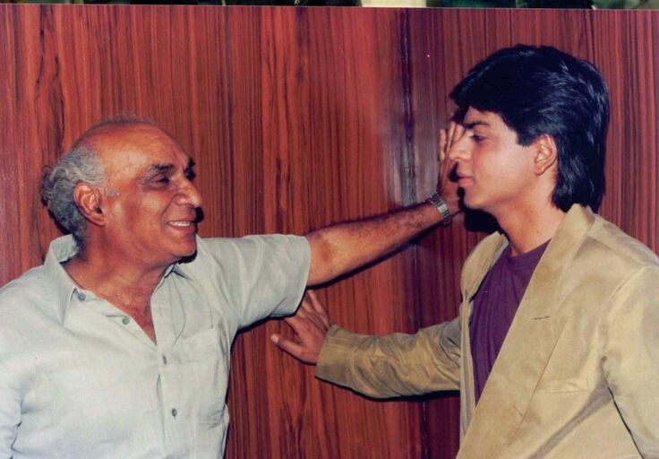 Yash Chopra with Shahrukh Khan