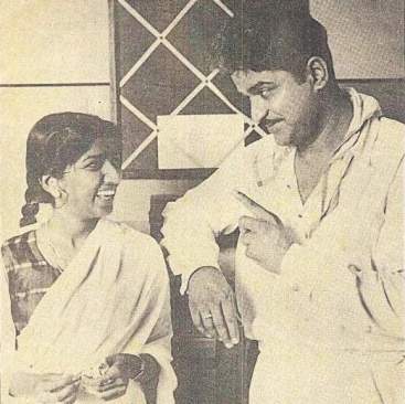 C Ramchandra with Lata Mangeshkar