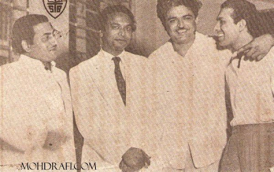 Mohd Rafi, Naushad, C Ramchandra and Talat Mehmood