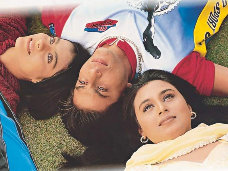 Shahrukh Khan, Kajol and Rani Mukherjee in Kuch Kuch Hota Hai
