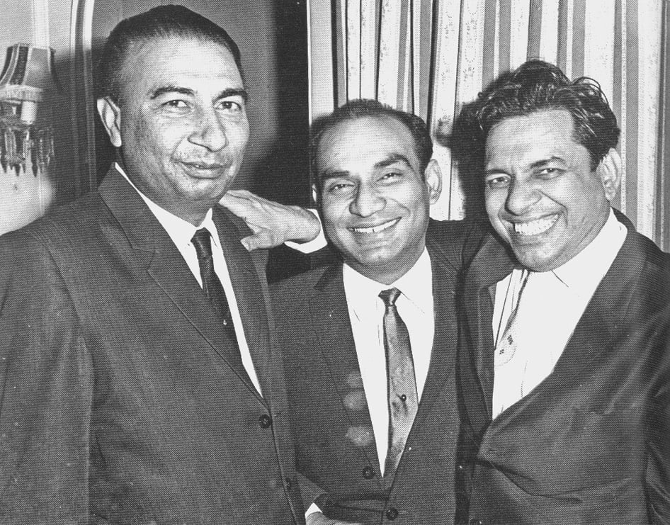 Sahir Ludhianvi, Yash Chopra and Ravi